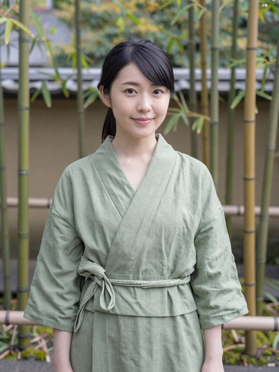 Aiko Yamamoto, a 25-year-old Japanese woman from Kyoto in a bamboo garden - Japanese women dating profile