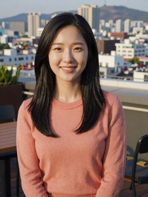 Soo-Yeon Park, 27-year-old Korean woman at a rooftop cafe in Seoul - Korean women dating profile