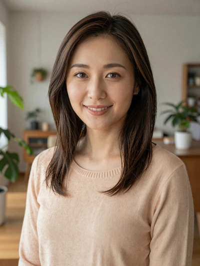 Hana Ito, a 26-year-old Japanese woman from Nagoya in a cozy modern apartment - Japanese women dating profile