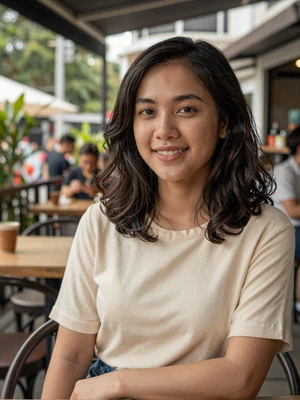 Nurul Aisyah, 25-year-old verified Malaysian woman at Kuala Lumpur cafe - Malaysian dating profile