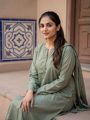 Fatima Hassan, 26-year-old Pakistani woman in Lahore courtyard - Pakistani women cultural dating profile