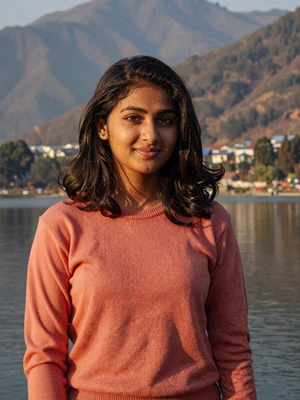 Priya Gurung, a 25-year-old Nepali woman from Pokhara by the lakeside - Nepali women dating profile