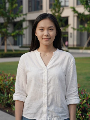 Mei-Ling Chen, a 27-year-old Taiwanese woman from Taipei smiling in a park - Taiwanese women dating profile