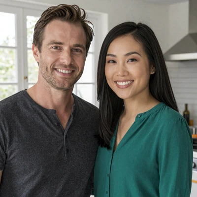 David and Binh - happy American-Vietnamese couple success story from FloridaDatingService