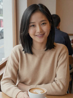 Jisoo Kim, 27-year-old verified Korean woman at Seoul cafe - Korean dating profile example