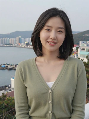 Hye-Won Kim, 29-year-old Korean woman at Busan coast - K-1 visa Korean dating profile
