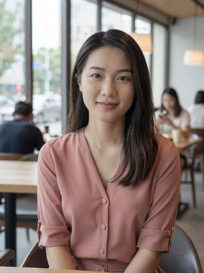 Mei Ling Wu, 29-year-old Chinese woman at Shanghai cafe - Chinese women online dating profile