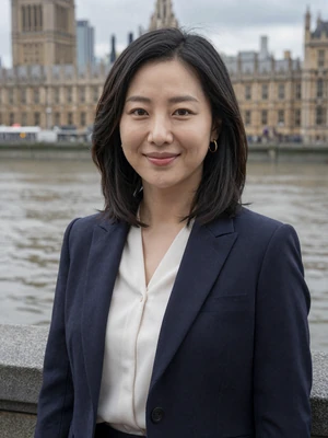 Mirae Choi, a 30-year-old Korean woman from London near the Thames - North Korean women dating profile