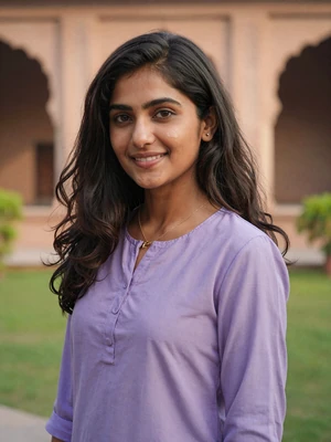 Ishita Reddy, a 25-year-old Indian woman from Hyderabad in a historical garden - Indian women dating profile