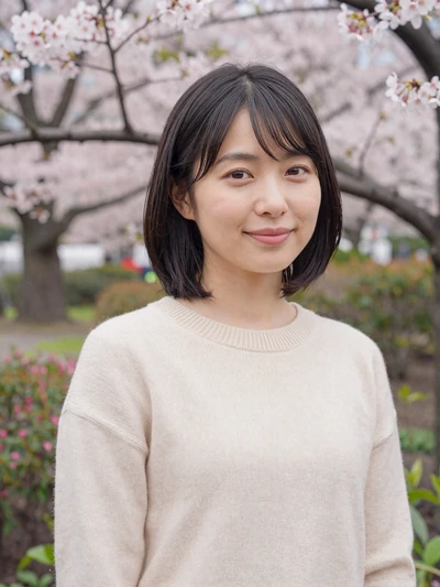 Aiko Tanaka, 31-year-old Japanese woman in Tokyo garden - Japanese women long-distance dating profile