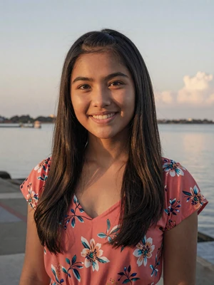 Grace Villanueva, 24-year-old Filipino woman at Davao waterfront - K-1 visa Filipino dating profile