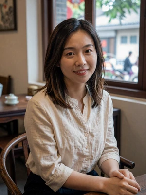 Mei Ling Zhou, 30-year-old Chinese woman at a teahouse in Guangzhou - Chinese women dating profile