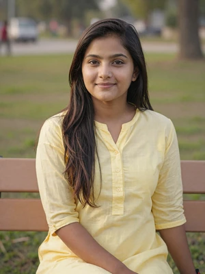 Manisha Rai, a 27-year-old Nepali woman from Biratnagar in a park - Nepali women dating profile