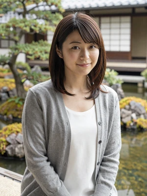 Yuki Nakamura, 29-year-old verified Japanese woman in Osaka garden - Japanese dating profile example