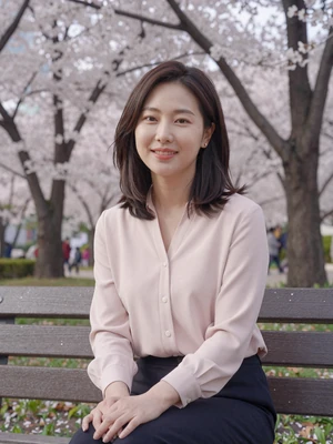 Soo-Jin Park, 29-year-old Korean woman in Seoul park - Korean women cultural dating profile