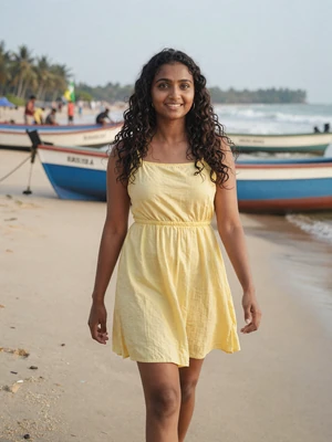 Nimali Jayawardena, a 27-year-old Sri Lankan woman from Negombo on the beach - Sri Lankan women dating profile