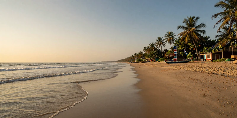 Cox's Bazar beach in Bangladesh at golden hour - a romantic destination for meeting Bangladeshi women