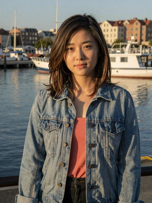 Yi-Chen Wu, a 25-year-old Taiwanese woman from Kaohsiung at the harbor - Taiwanese women dating profile