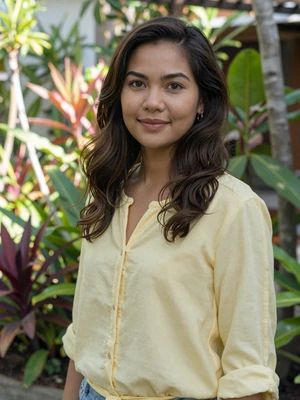 Rosalie Santos, 27-year-old Filipino woman in Cebu garden - K-1 visa Filipino dating profile